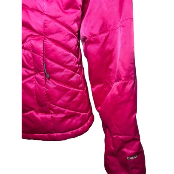 The North Face Womens Large Puffer 550 Jacket Pink Full Zip Down Insulated - Picture 8 of 11